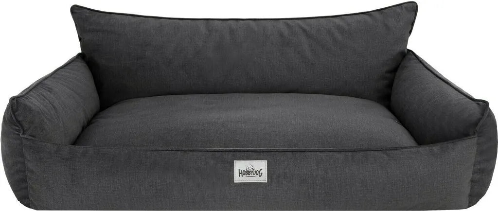  Orthopädisches Hundebett JOKER Bett Hund Sofa Schlafplatz Korb Matratze Tierbett XXXL 132x106 Cm Antrazit Velours