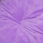  VidaXL Hundebett Schwarz-Violett 99x89x21 Cm Plüsch Und Kunstleder