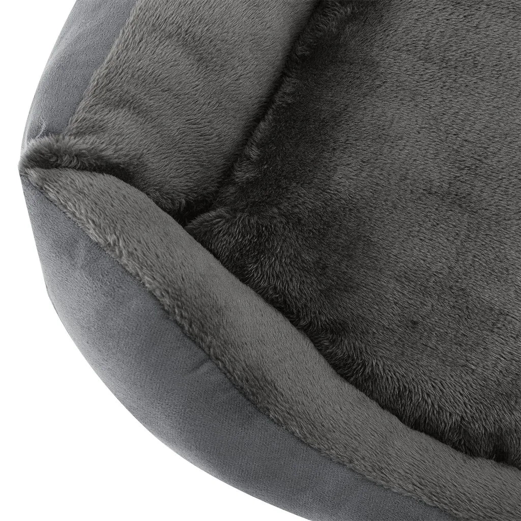  Juskys Hundebett Eila S – Hundekorb 50 X 37 X 15 Cm – Orthopädisches Hundekissen Waschbar & Flauschig - Haustierbett Für Kleine Hunde & Katzen In Grau