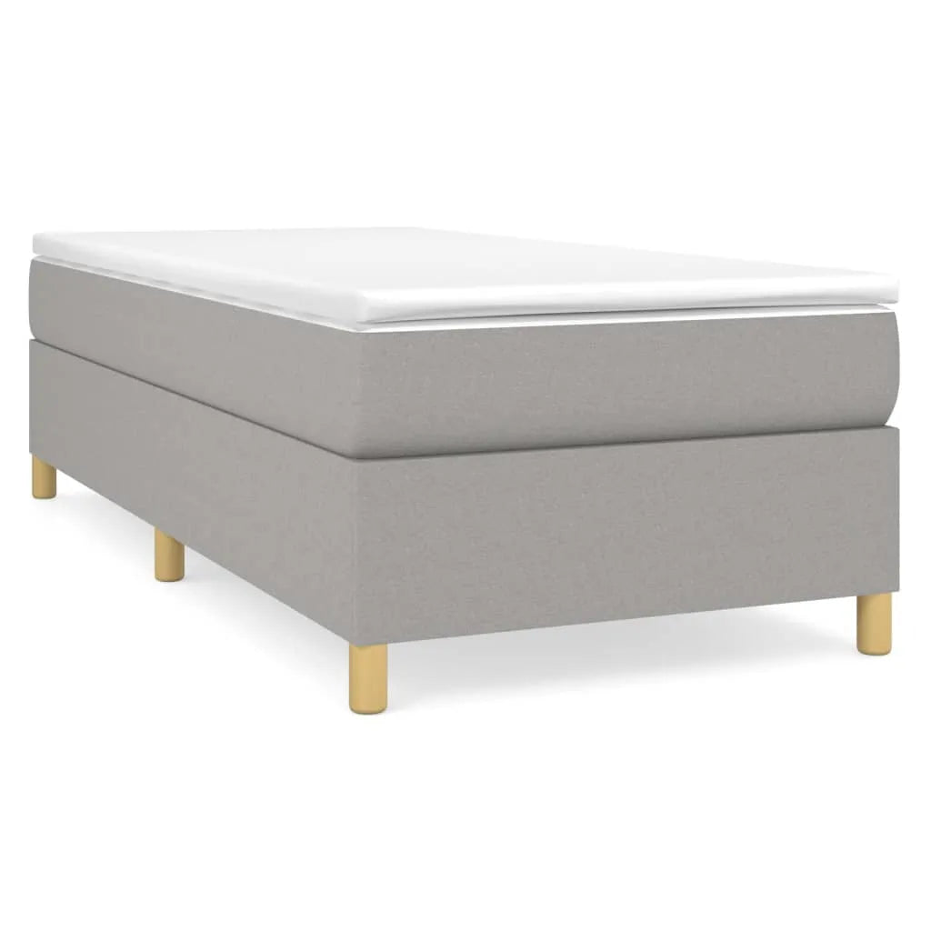  VidaXL Boxspringbett Hellgrau 90x200 Cm Stoff