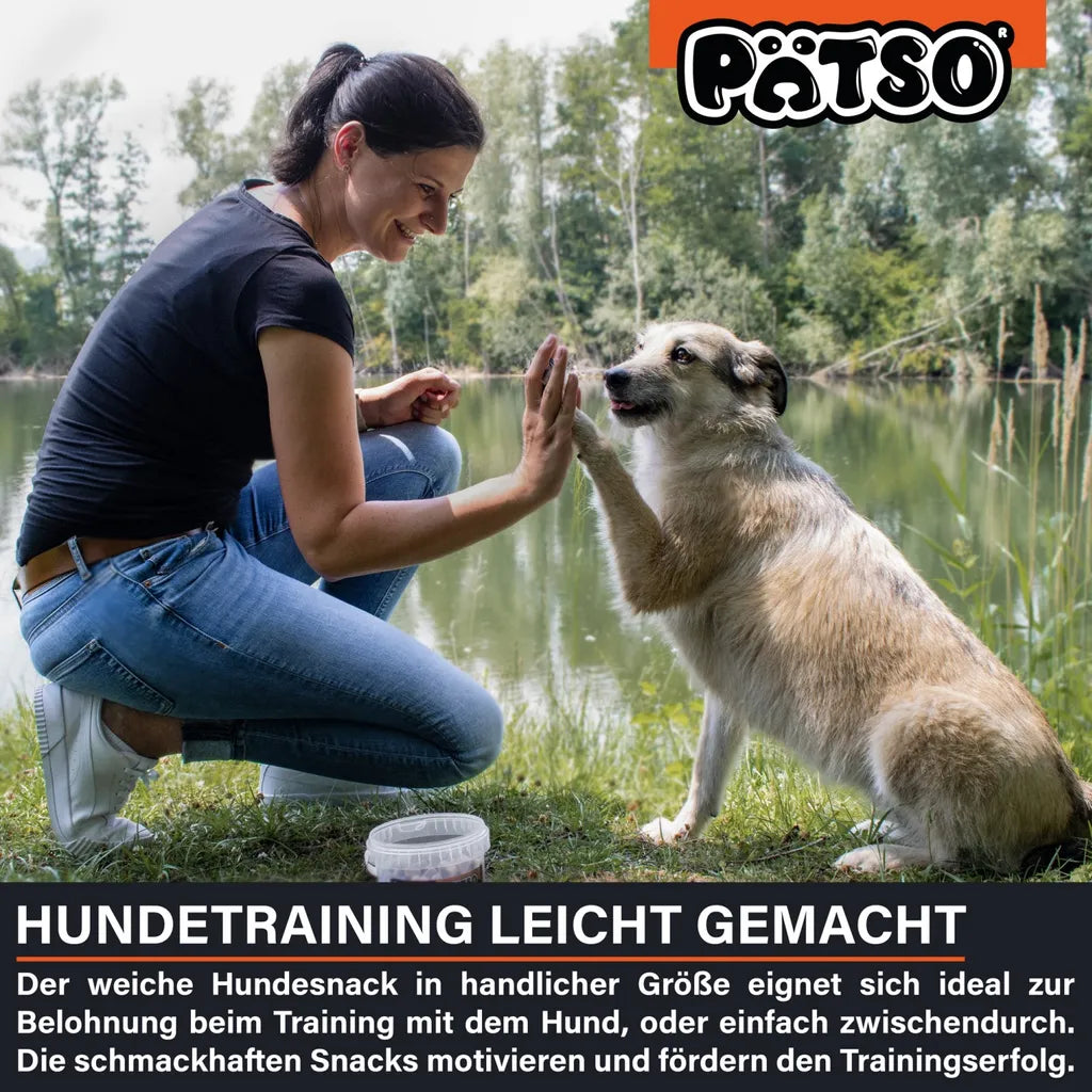  PÄTSO Hunde Snack Trainingssnack, 500g - Huhn - Bone Mix
