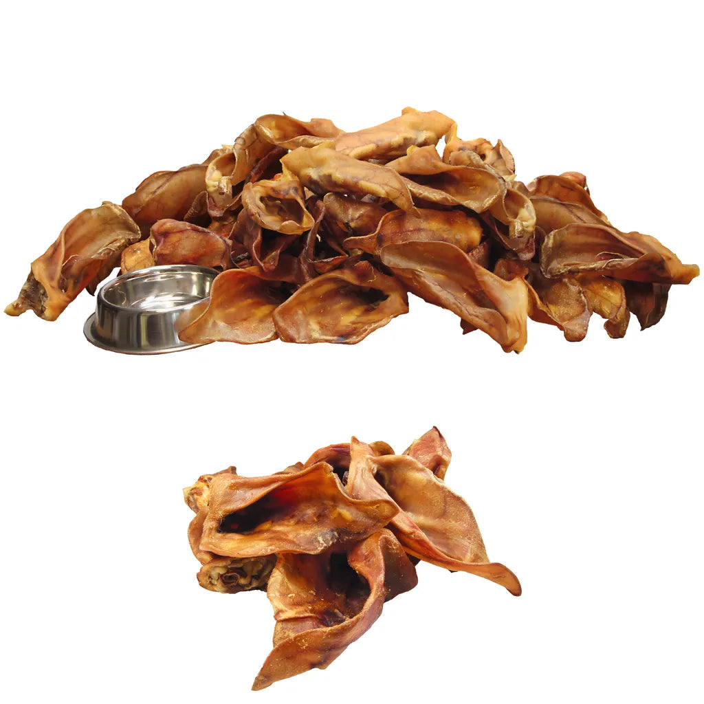  1kg Schecker - Schweineohren Premium - Deutsche Ware - Hundeohren