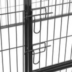 FEANDREA Welpenauslauf 8-Eck Laufgitter Welpenlaufstall Welpen Freigehege Hundegehege Laufstall Zaun Gitter Welpen Schwarz PPK86H