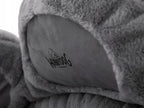 Hundebett Hobbydog PFOTE Tierbett Hundesofa Schlafplatz Couch Rund Plüsch XL Grau