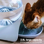  Katzen Trinkbrunnen, Katzenbrunnen Organischer Filter Leise Rutschfest Hunde Und Katzen Automatisch Leise Haustier Wasserbrunnen Wasserspender Mit Aktivkohlefilter 2.8L