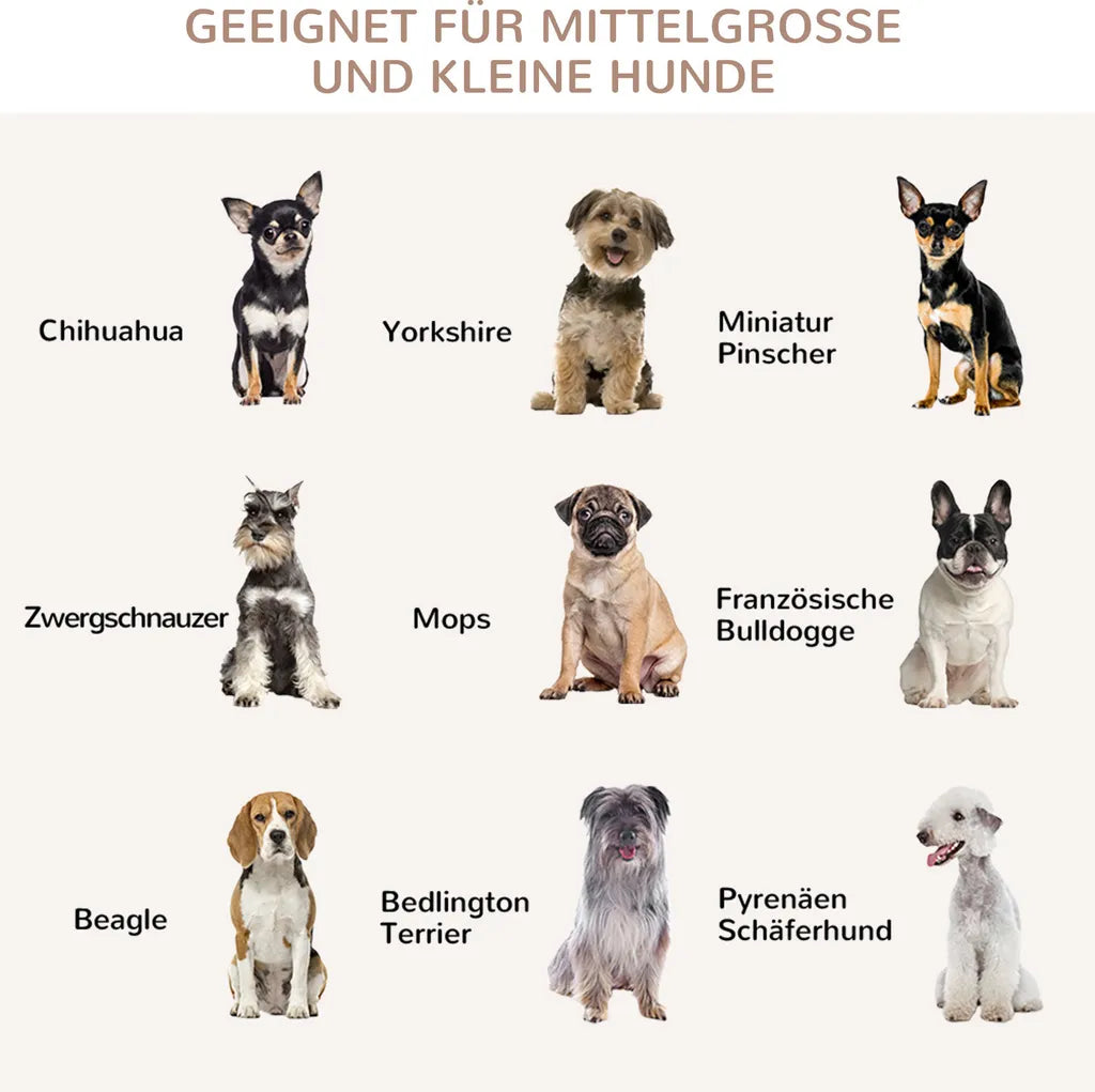  PawHut Hundekäfig, Hundehaus Mit Tischplatte, Haustierkäfig, Hundehütte Mit Kissen, Ausziehbarer Bodenwanne, Hundebox Für Mittelgroße Hunde, Tierkäfig, Indoor, Eiche+Schwarz, 80 X 55 X 71 Cm