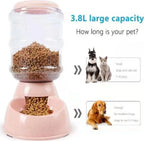  2X 3.8L Automatischer Feeder Futterautomat Haustiere Automatischer Futter Tränkesatz Futterautomat Und Wasserspender Für Hunde Katzen Haustiere Tiere (grau)