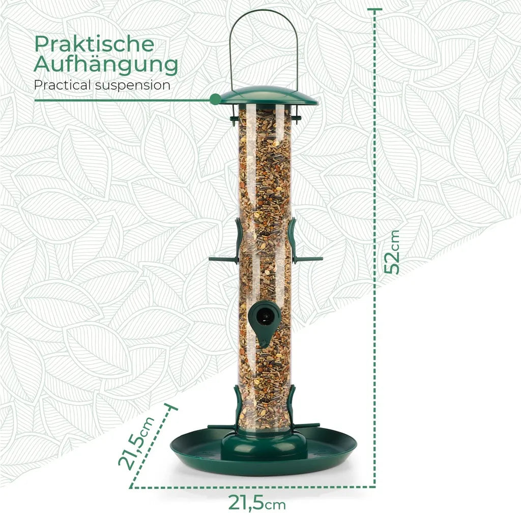  XL Futterteller Zum Anflugplatz Für Wildvögel (Grün/L)