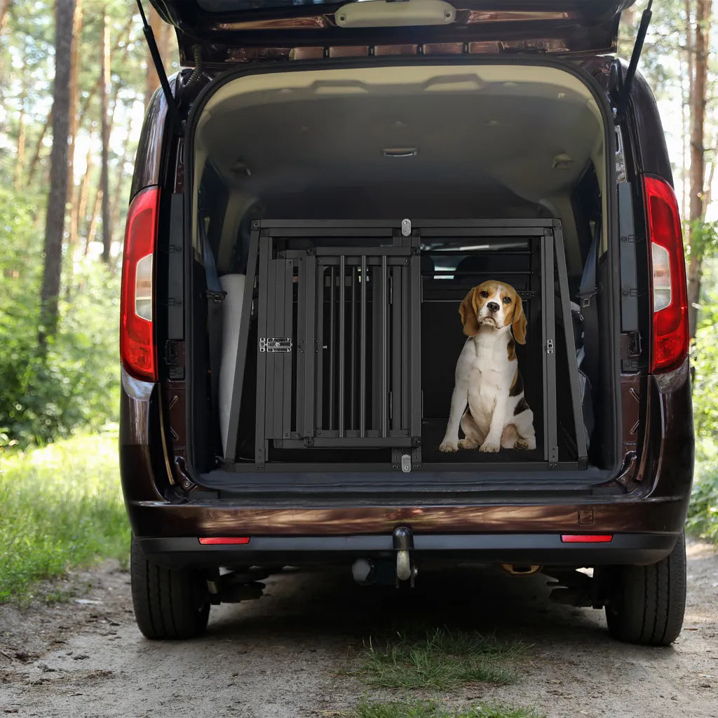  Relaxdays Hundebox Auto XL Mit Trennwand