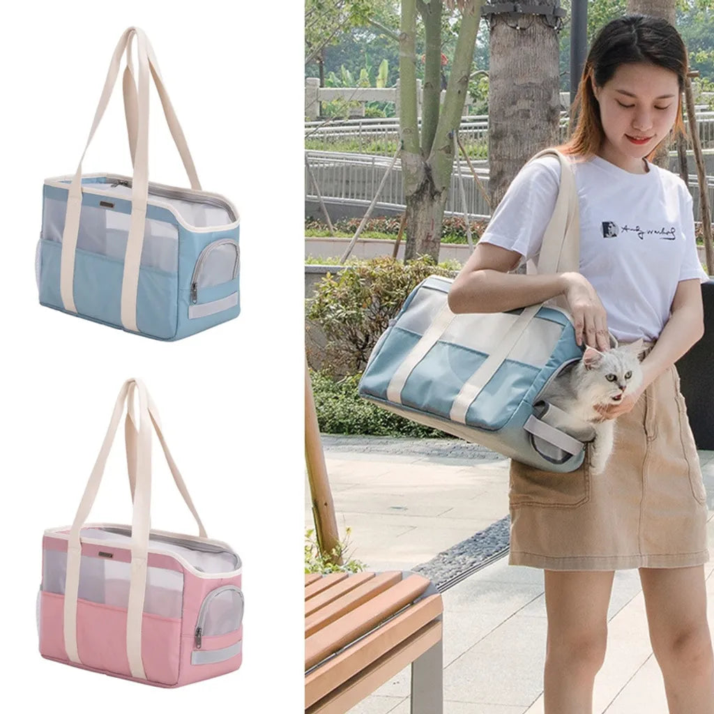  Hundetasche Hundebox Transporttasche Für Hunde Katzen,40 X 20 X 26 Cm Rosa