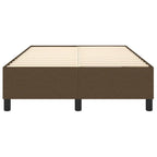  VidaXL Boxspringbett Dunkelbraun 120x200 Cm Stoff