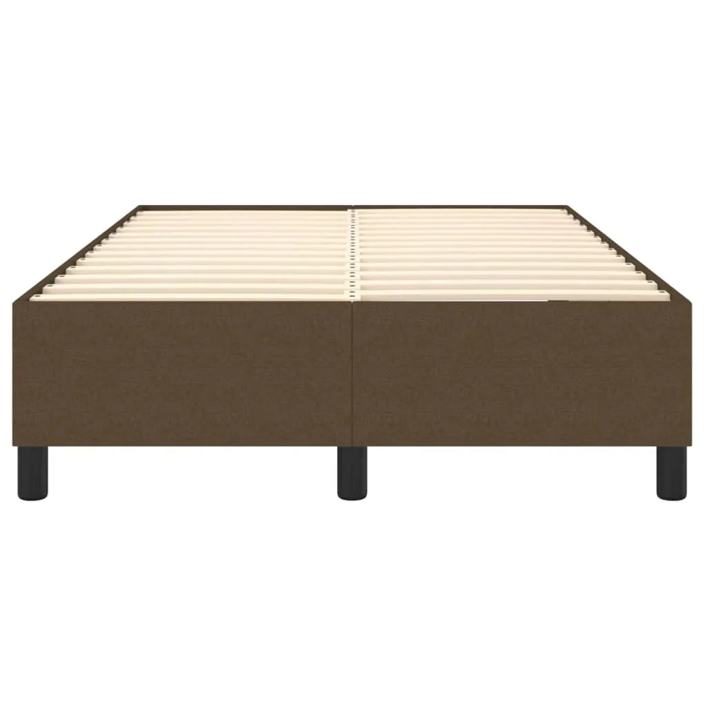  VidaXL Boxspringbett Dunkelbraun 120x200 Cm Stoff