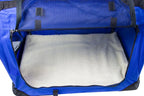  Hundetransportbox Transportbox Reisetasche Transporttasche Gr. XXL Hundebox Blau