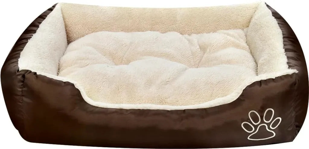  VidaXL Hundebett Braun Und Beige XXL