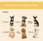 PawHut Rattan Hundehütte Hundehaus Mit Kissen Hundehöhle Hundematratze Haustierbett Für Drinnen Und Draußen Spanplatte Braun 60 X 44 X 51,5 Cm