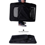  Hundetransportbox Hundetasche Hundebox Faltbare Kleintiertasche (XXL) 90x61x65 Cm Schwarz