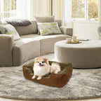  Hundebett, Grosse Hunde Körbchen, Hundesofa, Hundekissen, Hundekorb Bezug Waschbar, M 75 * 50cm