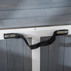  Pawhut Hundehütte Tannenholz Faltbarer Hundekäfig Hundehaus Mit Fenster Transportbox Transportkäfig Haustierkäfig Grau 84,5 X 51,4 X 61 Cm