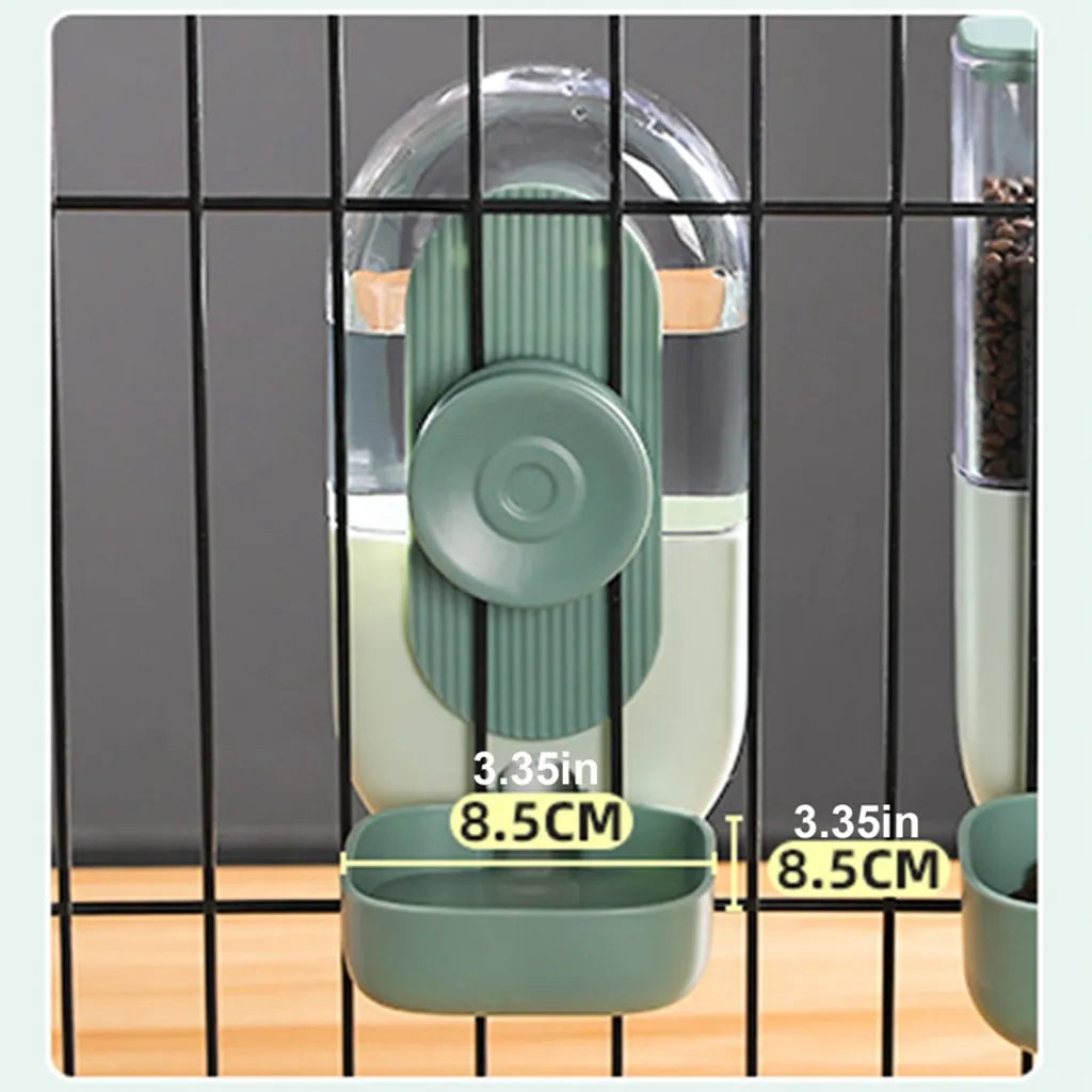 2 Stück Automatisches Futter- Und Wasserspender-Set Für Haustiere Grün Automatischer Feeder Für Hunde Katzen Haustiere