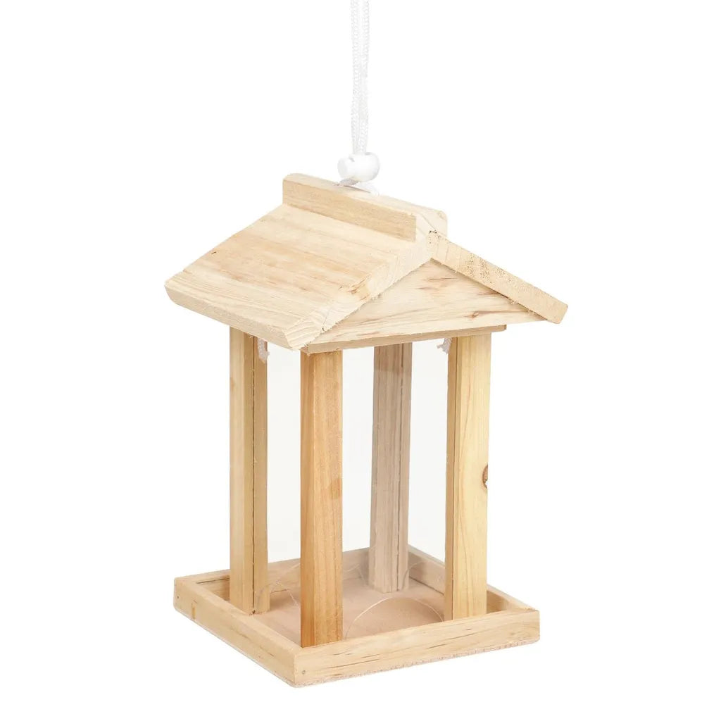  Vogelfutterhaus Vogelfutterstation Futterspender Futterhaus Spender Aus Holz