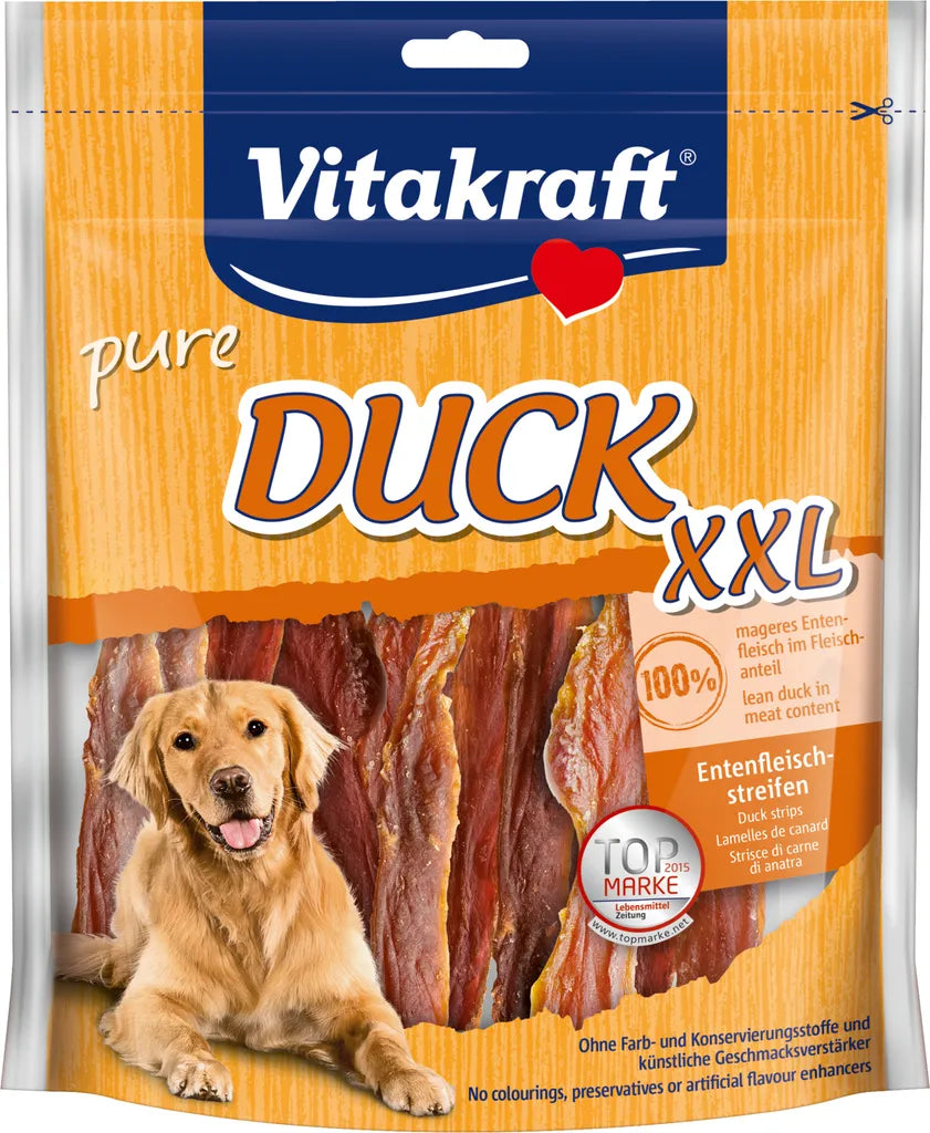  Vitakraft - Hundesnack, Duck XXL Entenfleischstreifen; 250g