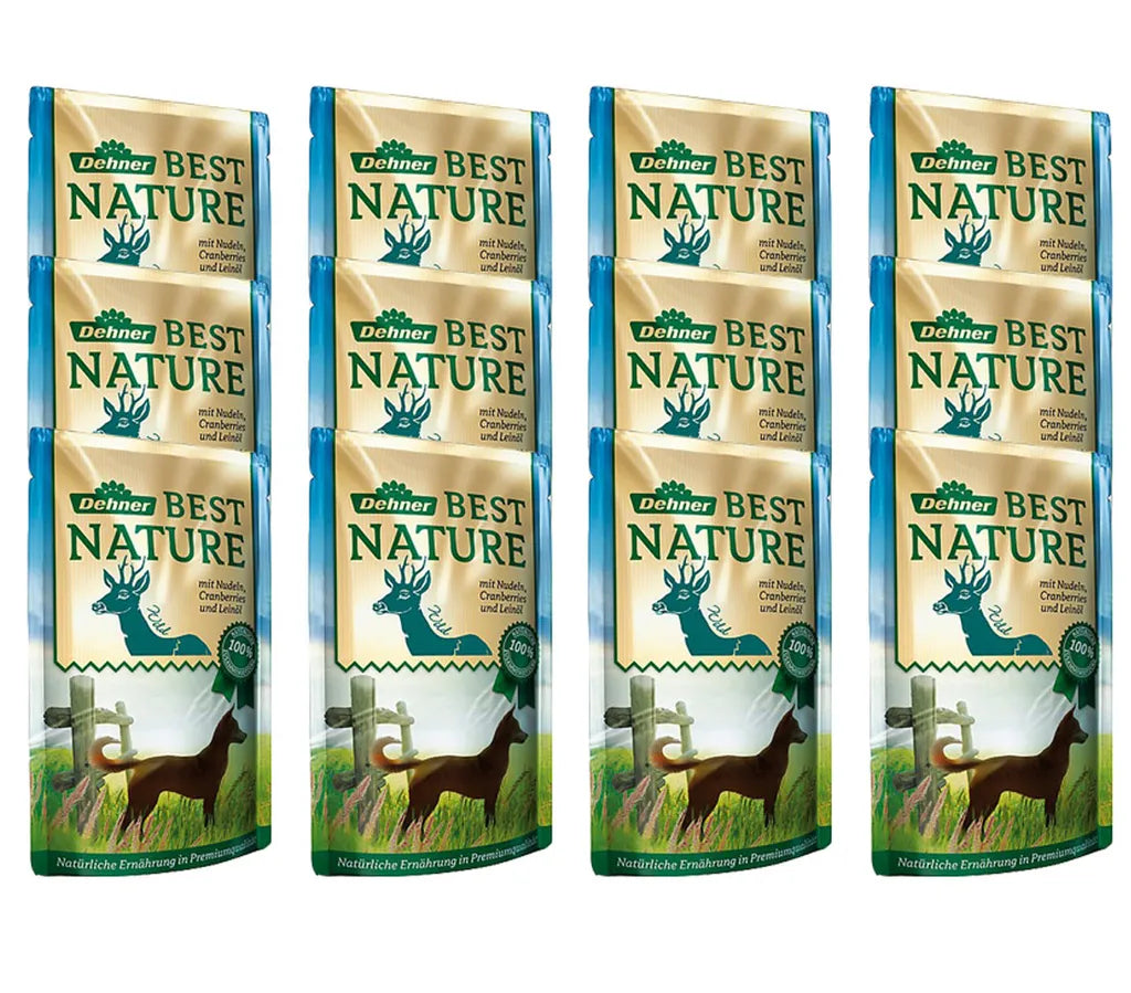  Dehner Best Nature Hundefutter Adult, Wild Und Nudeln Mit Cranberries, Im Beutel, 12 X 150 G (1.8 Kg)